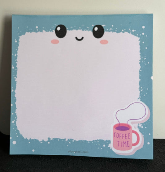 Coffee Time Cute Memo Pad