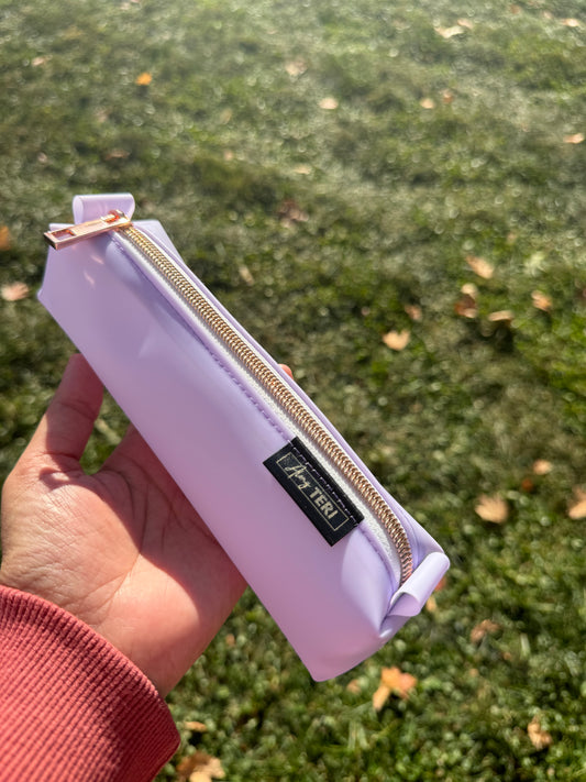 Soft Lavender Slim Pencil Pouch