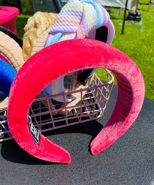 Padded Headband-Hot Pink